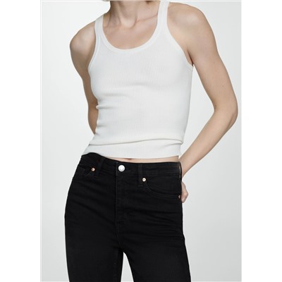 Jeans skinny tiro alto