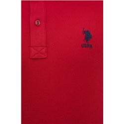 Erkek Kırmızı Polo Yaka Basic T-Shirt