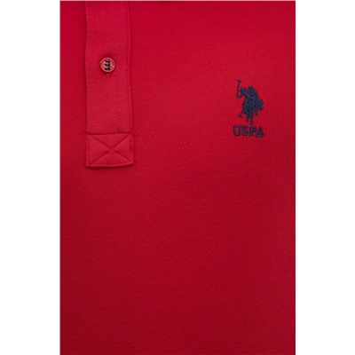 Erkek Kırmızı Polo Yaka Basic T-Shirt