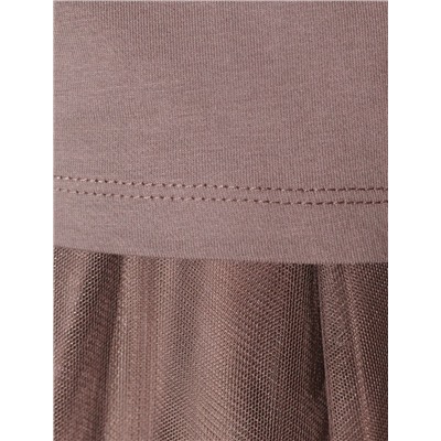 Нарядная футболка с блестящим принтом