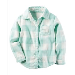Buffalo Check Button-Front Top
