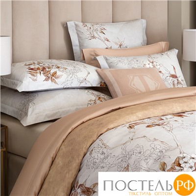 TOGAS МАРИНЕО серо-коричн К-т наволочек 70x70, 2пр, роял сатин