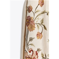 ZW COLLECTION FLORAL EMBROIDERY MINI DRESS