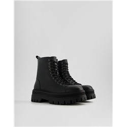 Men's track sole lace-up ankle boots
