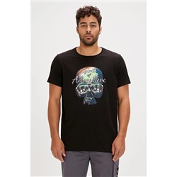 Bad Bear, Bean Siyah Baskılı Erkek Tişört