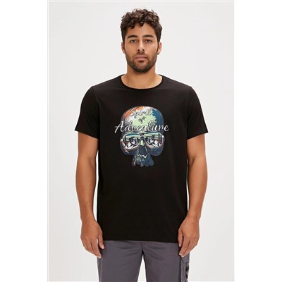 Bad Bear, Bean Siyah Baskılı Erkek Tişört
