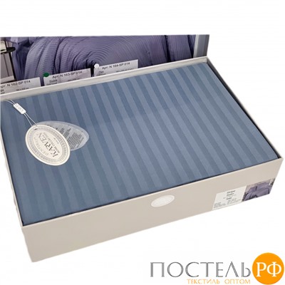 Постельное белье "Карвен" Stripe Satin 1.5 спальн. N 162-SS 014 indigo/индиго