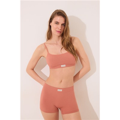 Culotte canalé seamless rosa