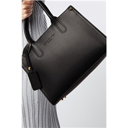 Bolso de piel Pure Negro