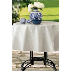 Raymond Pvc Masa Örtüsü - Gri/Beyaz - 140 cm
