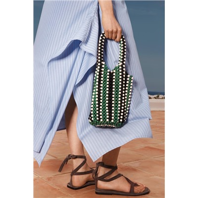 LIMITED EDITION STRIPED ASYMMETRIC DRESS