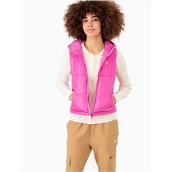 HOODED CROPPED VEST