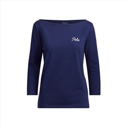 POLO COTTON BOATNECK TEE RALPH LAUREN