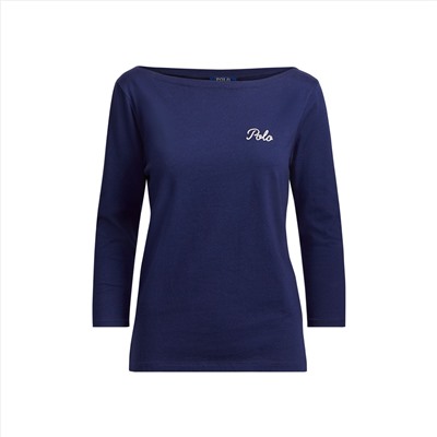 POLO COTTON BOATNECK TEE RALPH LAUREN