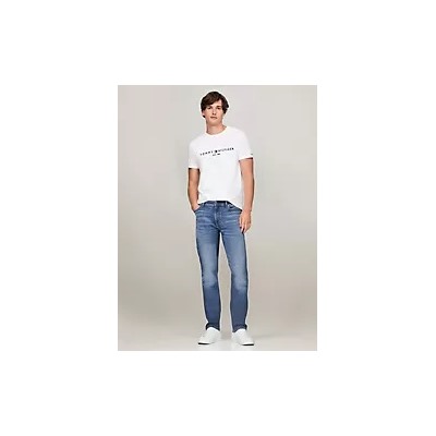 Embroidered Tommy Logo Slim Fit T-Shirt