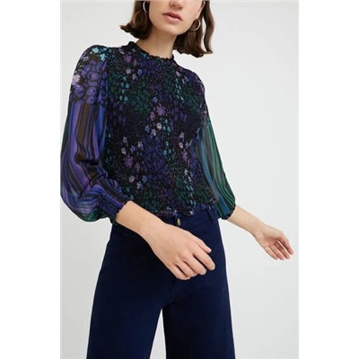 Blusa ajustada floral