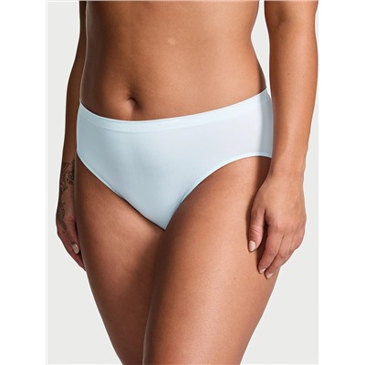 Seamless Lace-Trim High-Leg Brief Panty