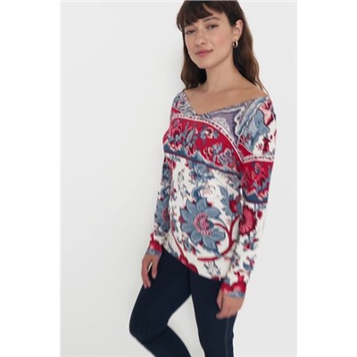 Jersey punto floral
