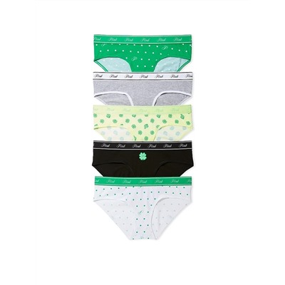 5-PACK LOGO COTTON HIPHUGGER PANTIES
