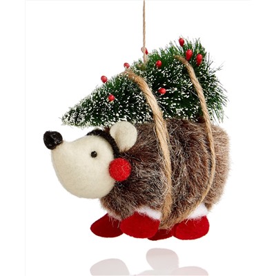 Holiday Lane Christmas Cheer Hedgehog with Christmas Tree Ornament Created for Macy's
