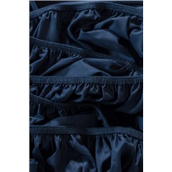 Manon King Size %100 Pamuk Ranforce Lastikli Çarşaf Takımı - Lacivert