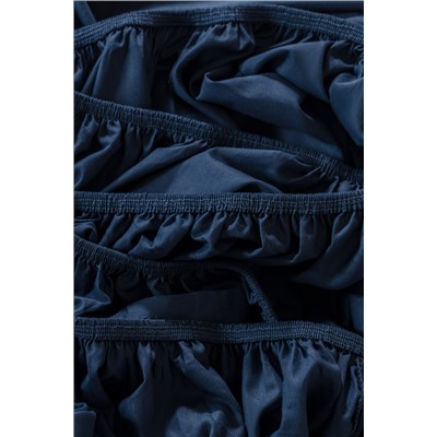 Manon King Size %100 Pamuk Ranforce Lastikli Çarşaf Takımı - Lacivert