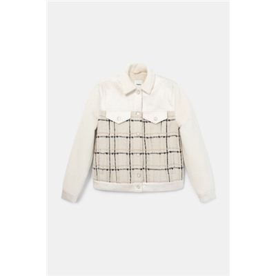 Chaqueta trucker recta lana