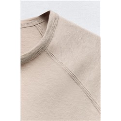 CAMISETA MEZCLA ALGODÓN CON LINO