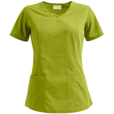 Butter-Soft Scrubs by UA™ Criss Cross V-Neck Top