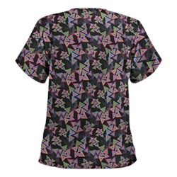 UA Right Angle Black Print Scrub Top