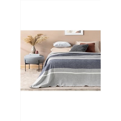 English Home Barleycorn Scotch Tek Kişilik Battaniye 150x200 Cm Lacivert 10030000