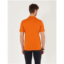 Kahverengi Regular Fit Polo Yaka Merserize Tişört