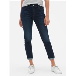 Mid Rise Soft Wear Girlfriend Jeans