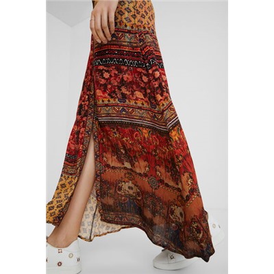 Falda larga floral