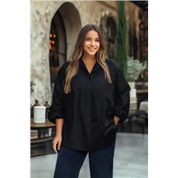 Trendyol Curve Siyah Boyfriend Dokuma Gömlek TBBS22GO0323