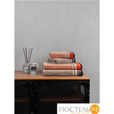 Полотенце велюровое Arya Paulo 70x140 Кирпичный