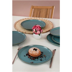 Keramika Granit Turkuaz Nordic Pasta Tabağı 22 Cm 6 Adet ST039006FQ07A000000MAEF400