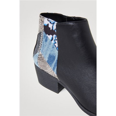 Botines patch denim