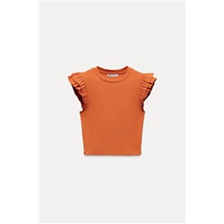 RUFFLED T-SHIRT