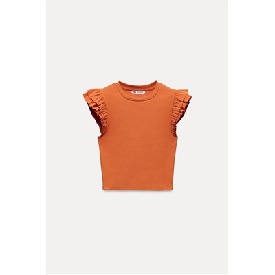 RUFFLED T-SHIRT