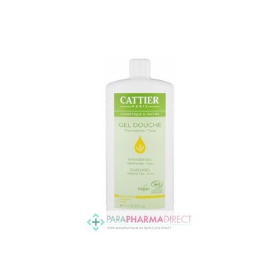 Cattier Gel Douche Thé matcha - Yuzu 1L