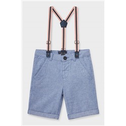 Shorts mit Hosenträgern