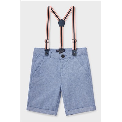Shorts mit Hosenträgern