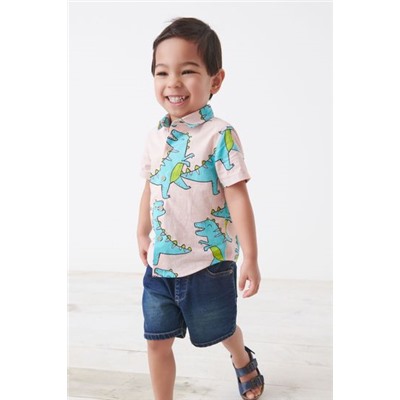 Jersey-Denimshorts (3 Monate bis 7 Jahre)