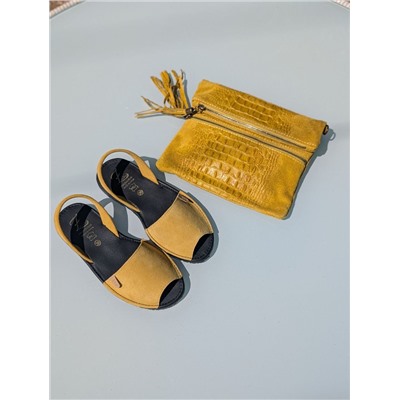 КОМБО Ab.Zapatos • 3106-8 • amarillo + AB.Z · Pelle · 22-07 COCO amarillo АКЦИЯ