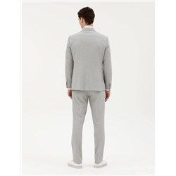 Açık Gri Slim Fit Takım Elbise