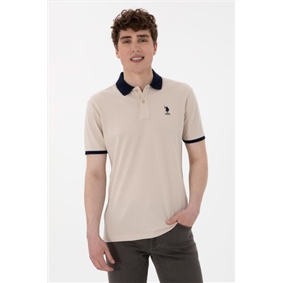 Erkek Regular Fit Polo Yaka Taş Basic Tişört