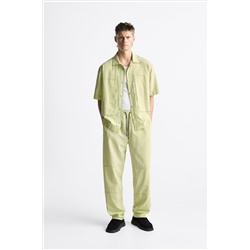 SOBRECAMISA CON LINO PESPUNTES