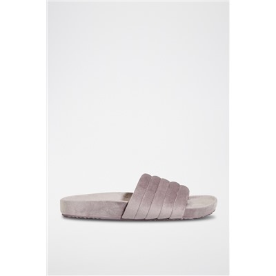 Sandalias de terciopelo Malva