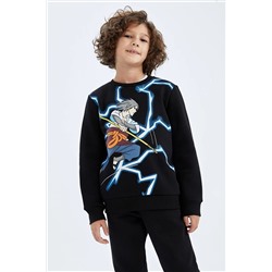 Defacto Erkek Çocuk Bisiklet Yaka Sweatshirt Y9266A622WN